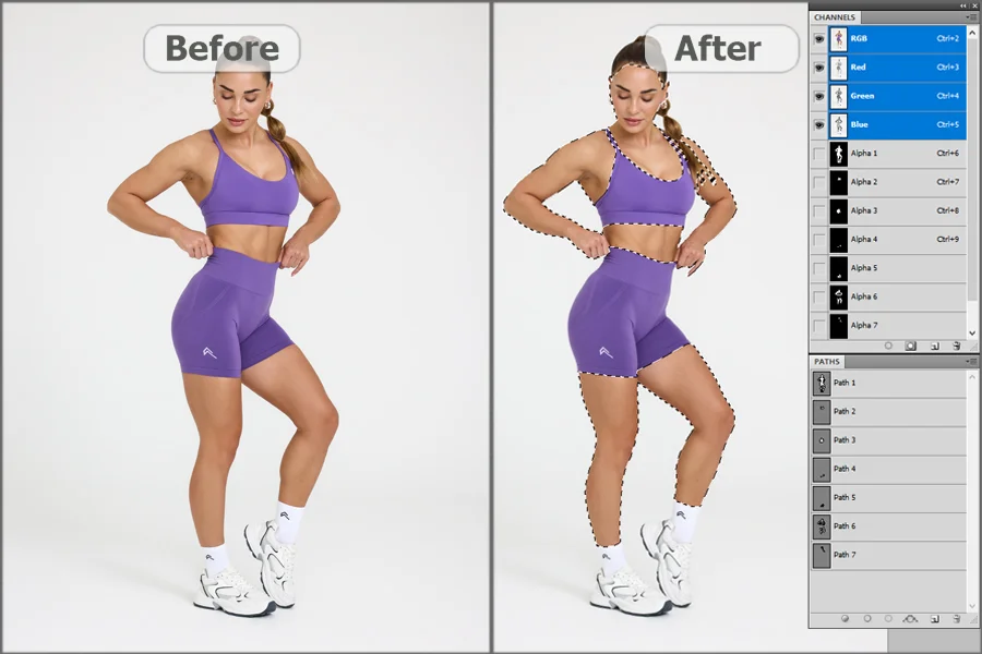 multiple clipping path services