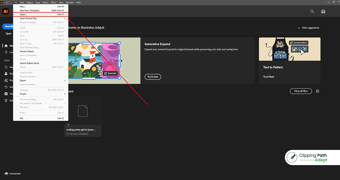 make a clipping path in Illustrator