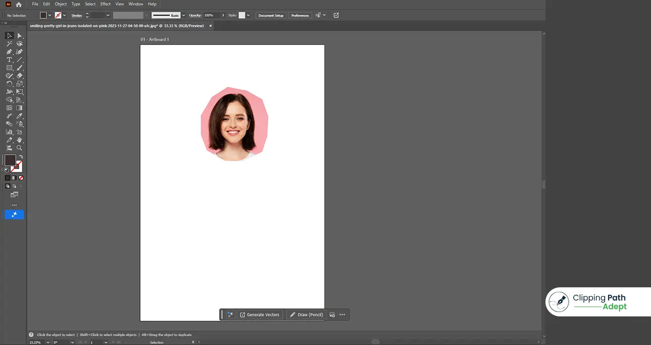 Create clipping path in illustrator