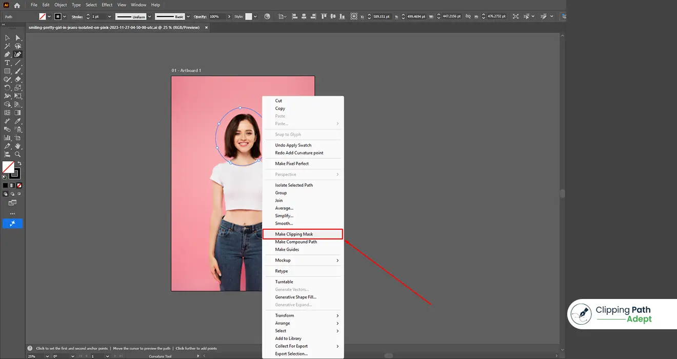 clipping mask in illustrator